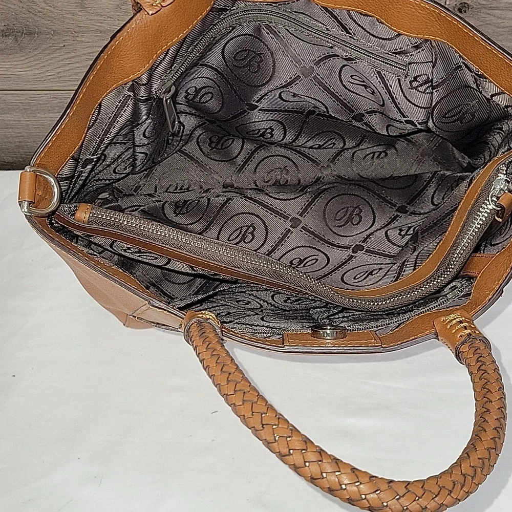 Brighton Ferrara Brown Leather Tote Bag